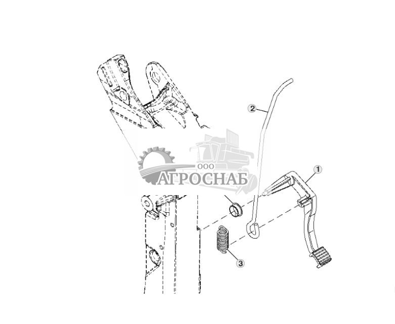 Педаль выключения шарнира, рулевая колонка - ST75726 576.jpg